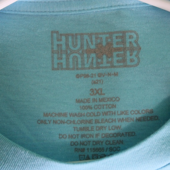 Hunter X Hunter Gon Freecss Light‎ Blue Green T Shirt Men's 3XL NWOT - Picture 4 of 4